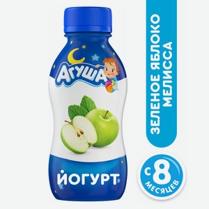 БЗМЖ Йогурт питьев Агуша Засыпай-ка ябл зел/мелисса 2,7%180г
