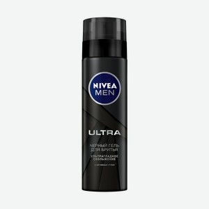 Гель д/бритья мужской Nivea Ultra черный 200мл
