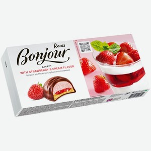 Десерт Bonjour со сливками 232г Konti