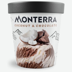 БЗМЖ Мороженое Monterra кокос/шоколад ведерко 263 г