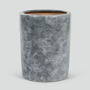 Кашпо керамическое для цветов Shine Pots 24x36см серый мрамор