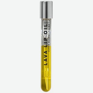 Двухфазное масло для губ Influence BEAUTY LAVA LIP OIL увлажняющее, уход и глянцевый финиш, тон 02: прозрачный желтый, 6мл