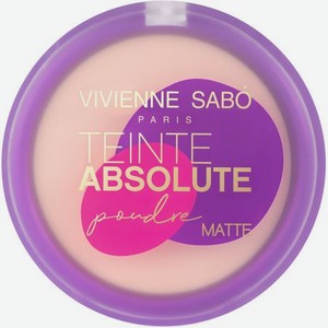 Пудра Vivienne Sabo Teinte Absolute matte, компактная матирующая, подходит для проблемной кожи, тон 01, розово-бежевый, 6гр.
