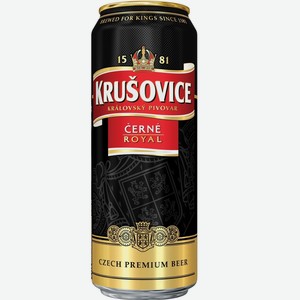 Пиво тёмное, 4,1%, Krušovice, 0,43 л