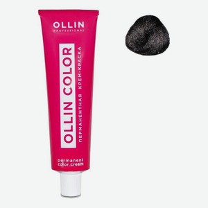 Перманентная крем-краска для волос Ollin Color 100мл: 2/0 Черный