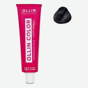 Перманентная крем-краска для волос Ollin Color 100мл: 1/0 Иссиня-черный