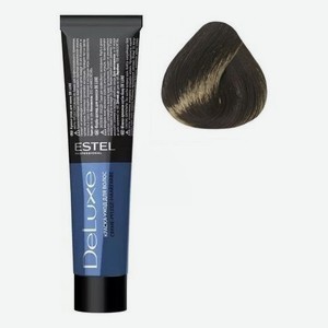 Краска-уход для волос De Luxe 60мл: 3/0 Темный шатен