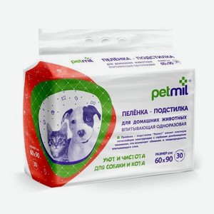 Пеленки для животных PETMIL 60*90 30 шт