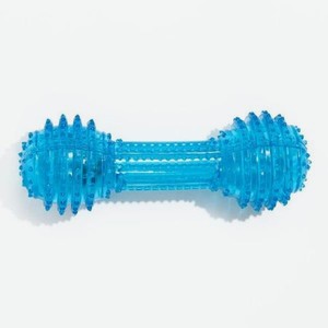 Игрушка для собак Пижон светящаяся Круглая кость 15 см голубая