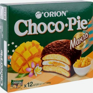 Пирожное Choco Pie Orion Манго, 360 г