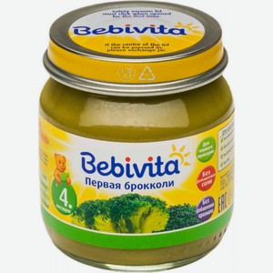 Пюре овощное Bebivita Брокколи, с 5 месяцев, 100 г