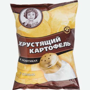 Чипсы картофельные Хрустящий картофель в ломтиках с солью, 160 г