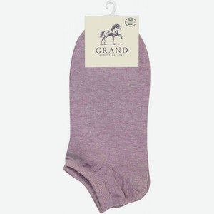 Носки женские Гранд цвет: сиреневый меланж, короткая резинка, размер 25-27 (38-41)