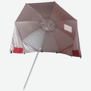 Зонт садовый цвет: красный-серебряный, 185×207 см