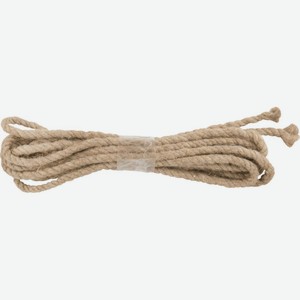 Верёвка льнопеньковая кручёная 10 мм, 6 м