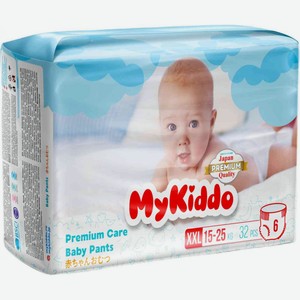 Трусики детские MyKiddo Premium XXL, 15-25 кг, 32 шт.