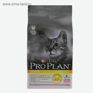 Сухой корм для кошек PRO PLAN Индейка с рисом низкокалорийный, 1,5 кг