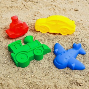 Набор для игры в песке, 4 формочки, цвета в ассортименте