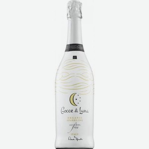 Игристое вино Anna Spinato Gocce di Luna White безалкогольное белое сладкое 0,75 л