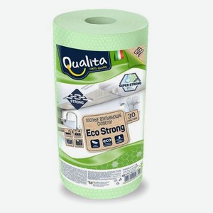 Салфетки в рулоне Qualita Eco Strong 30 шт