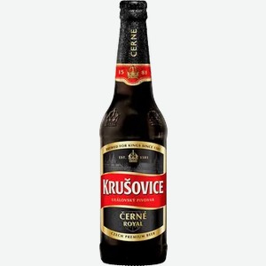 Пиво Krušovice Cerne темное 4,1%, 0,45л