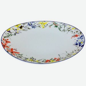 Тарелка мелкая Thun Loos Цветочный орнамент 24 см