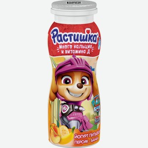 Йогурт питьевой Растишка Персик-банан 1.6%, 90г