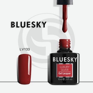 BLUESKY Гель-лак Luxury Silver Бургундское вино