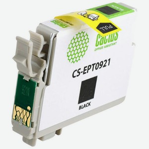 Картридж струйный CS-EPT0921 черный для Epson Stylus C91/ CX4300/ T26/ T27/ TX106 (8ml) Cactus