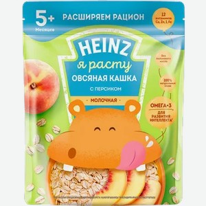 Каша  Хайнц  Овсяная молочная с персиком, 200 г