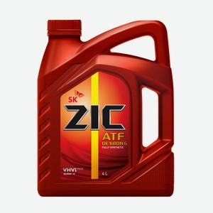 Масло трансмиссионное синтетическое Zic ATF Dexron-6, 4л