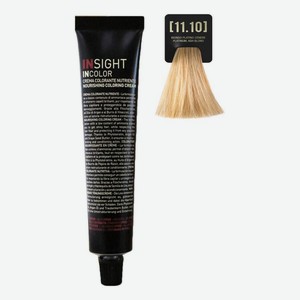 Крем-краска для волос с фитокератином Incolor Crema Colorante 100мл: 10.11 Интенсивно-пепельный супер светлый блондин