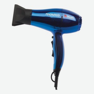 Фен для волос Magnifico 03-007 2000W (2 насадки, синий)
