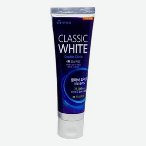 Отбеливающая зубная паста с микрогранулами Classic White Double Clinic 110г