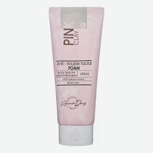 Пенка для умывания с розовой глиной Pink Clay Anti-Trouble Facial Foam 180мл