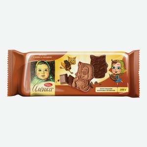 Печенье Аленка с какао и глазурью 200 г