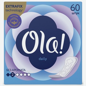 Прокладки ежедневные Ola! Silk Sense Daily Deo Золотистая лилия 60 шт