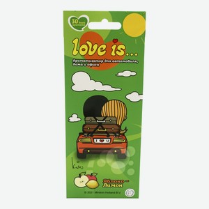 Ароматизатор для автомобиля Love Is яблоко-лимон