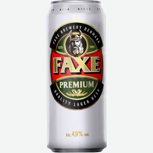 Пиво Факс Премиум 4,9% 0,45л ж/б