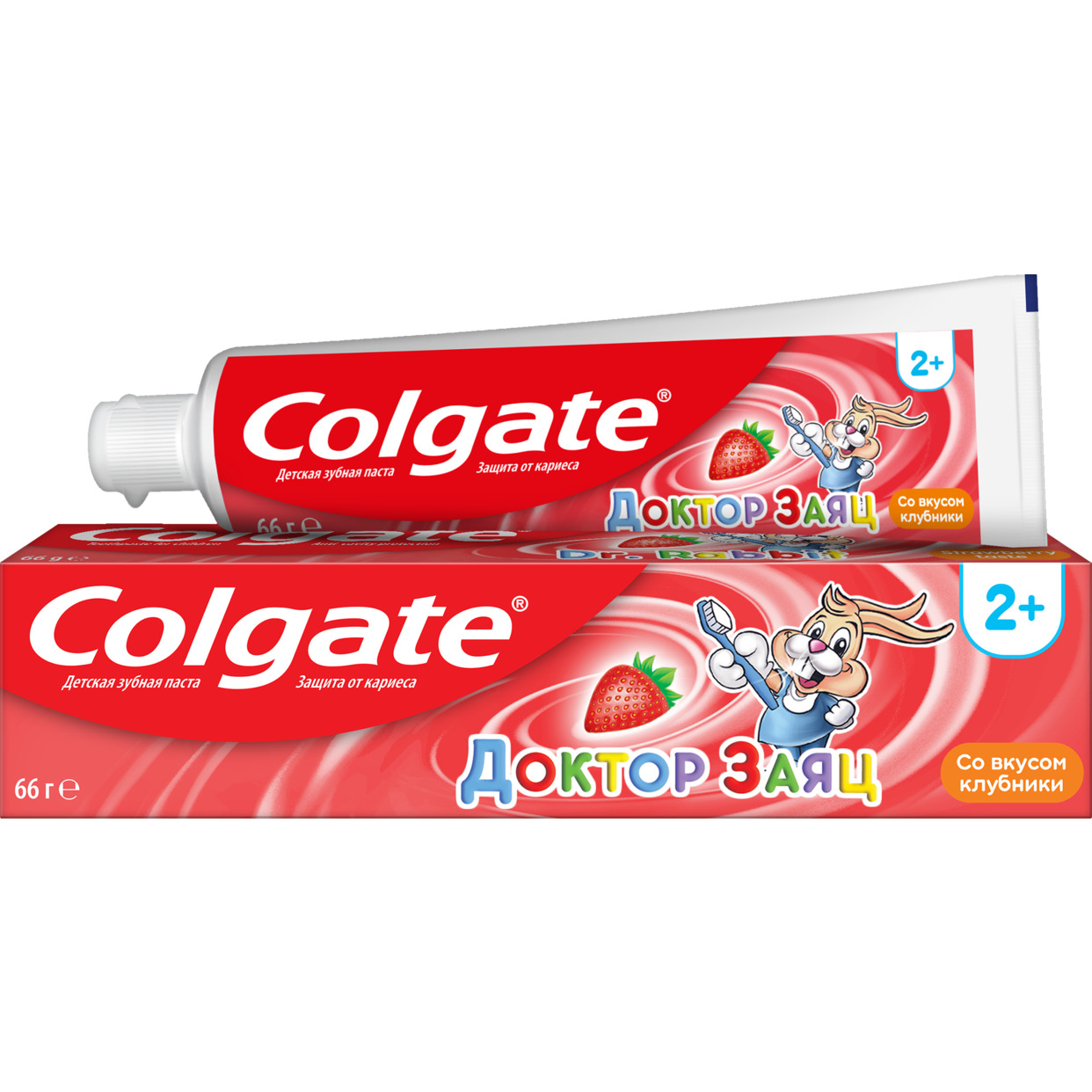 Зубная паста Colgate Доктор Заяц детская со вкусом клубники 50 мл
