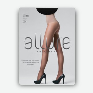Колготки женские Allure Slim 40 den - nero, без дизайна, 2