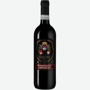 Вино красное сухое Bruni Montepulciano D abruzzo 2019, 0.75 л