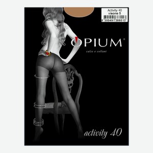 Колготки OPIUM Аctivity 40 - Visone, Без дизайна, 5