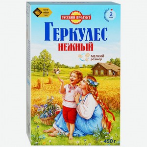 Овсяные хлопья Русский Продукт Геркулес Нежный, 450 г 