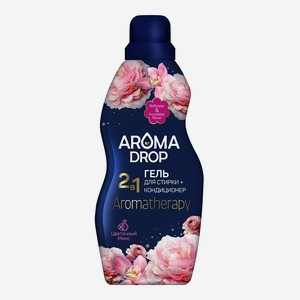 Гель для стирки Aroma Drop Aromatherapy + кондиционер 2 в 1, Цветочный микс, 1 л