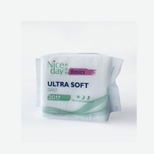 Ежедневные прокладки NICEDAY Basic Ultra Soft Daily, 155 мм, 20 шт