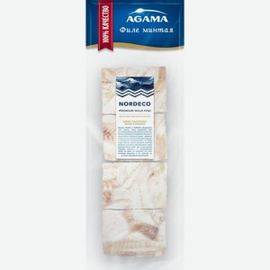 Минтай замороженный Agama филе порционное, 400 г, вакуумная упаковка