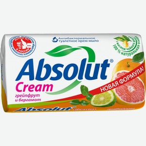 Абсолют Мыло Cream Антибактериальное Грейпфрут и бергамот, 90 г