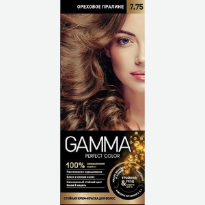 GAMMA PERFECT COLOR Крем-краска для волос 7.75 Ореховое пралине