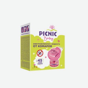 Picnic Baby Электрофумигатор+Жидкость от комаров 45 дней